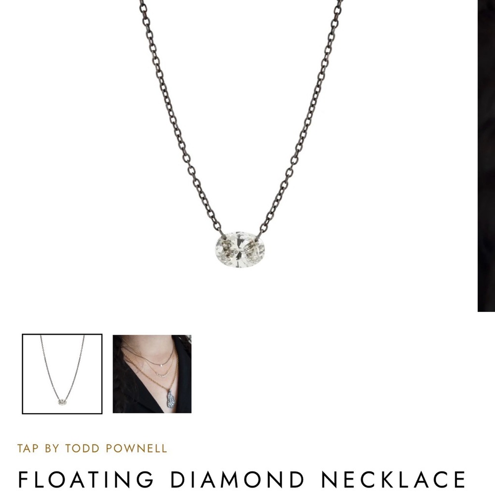 Floating Diamond Necklace